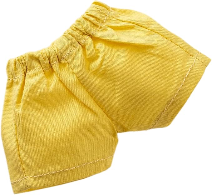 Clothes for Labubu(NO Doll), Shirt Set for Clothes 17cm Doll Accessories Suit, with Casual Design, Soft Knitted Premium Fabric for Dress Up, Play & Collector Display, Summer Yellow