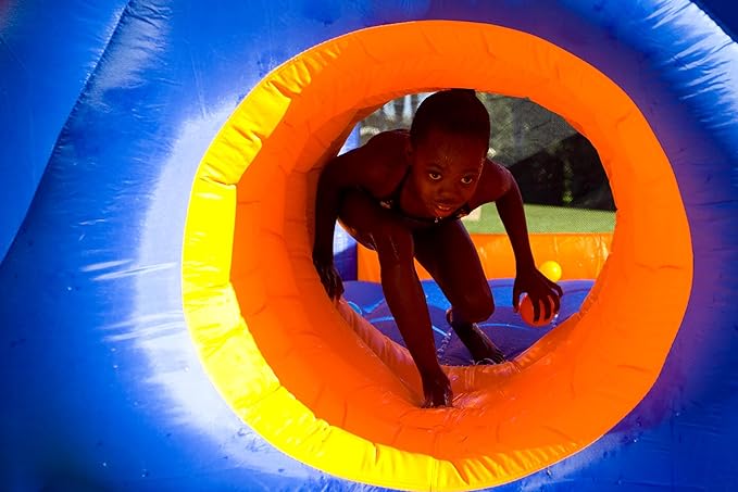 Blast Zone Pirate Bay - 20x12 Huge Wet/Dry Bounce House Water Park - Blower - Slide - Climbing Wall - Tunnel - Cannons