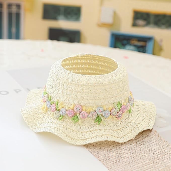 Clothes for Dolls Accessories (No Doll), Kawaii Hat Skirt Outfit Set 3 Pieces for 15cm 17cm Doll Suit, Stylish Bowknot Dolls Hat Clothing Set Replacement Pink