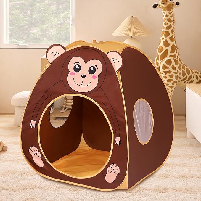 Kids Play Tent BOENBRO Pop Up Tent for Kids Foldable Play Tent Playhouse with Storage Bag Toddler Tents for Indoor and Outdoor Birthday Toy for Boys Girls