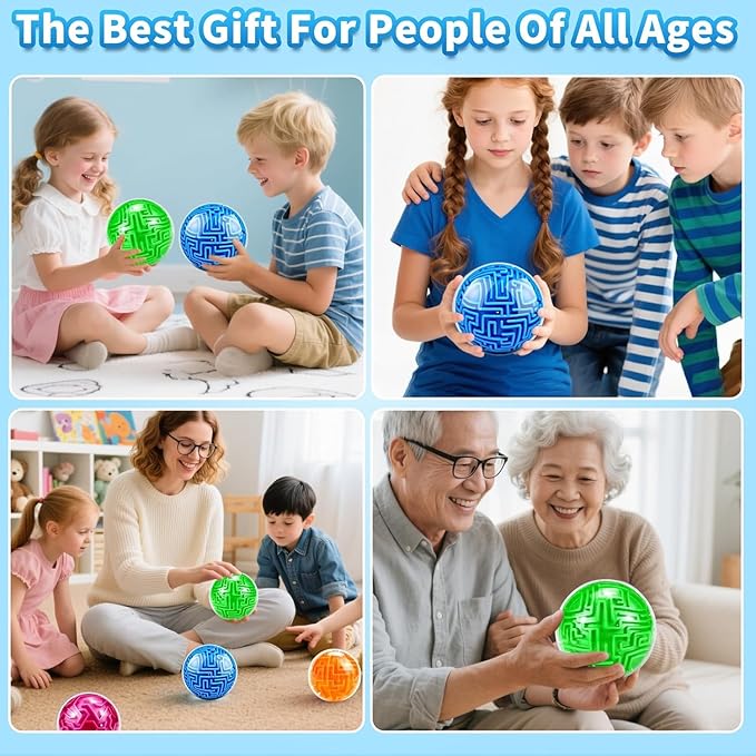YongnKids Amaze 3D Memory Sequential Maze Ball Puzzle Toy Gifts for Kids Adults - Challenges Game Lover Tiny Balls Brain Teasers Game (Green)