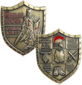 Put On The Whole Armor of God Challenge Coin Eph 6:13-17 3D Religious Collectible Coin (Single Coin)