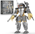 HIGH GODO Alien Mech Xenomorph Warrior Building Sets for Adult, Horror Action Figure Toy with Spears, Gifts for Boys Aged 8-14 for Birthdays Christmases Halloweens, 478 Pieces