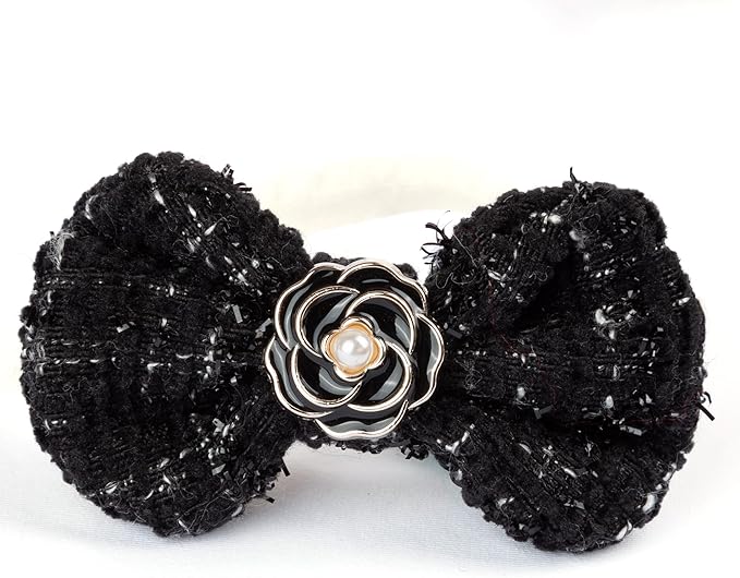 Premium Doll Clothes for Labubu - Luxury Chic Style Set for 17cm Dolls, Doll Outfit for Display, Collectors, Gift - Cute Miniature Fashion Accessories - Black Camellia (Clothes Only)