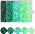 4000pcs Green Clay Beads for Bracelets Making 6mm Heishi Beads Polymer Flat Round Disc Clay for Jewelry Making Green Bead Crafts