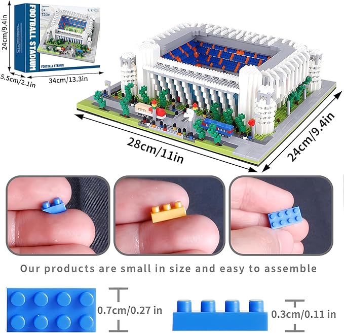 Soccer Stadium Micro Mini Building Blocks Sets Soccer Stadium Model Toys for Adults and Kids 3500+PCS