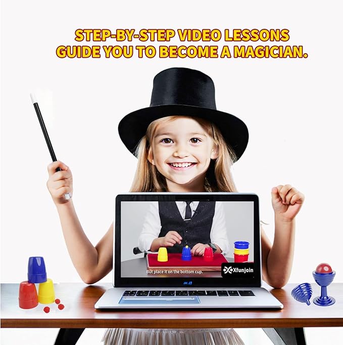 6Pcs Magic Trick Set for Stage Performances | Easy Magic Kit with Change Bag, Vanishing Silk & More | Great for Beginners