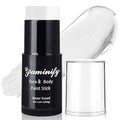 White Face Paint Stick,Washable White Foundation Face Painting for Clown Skeleton Skull Zombie Joker Goth Vampire Costume,SFX Makeup Body Paint for Halloween Cosplay,1.06 OZ