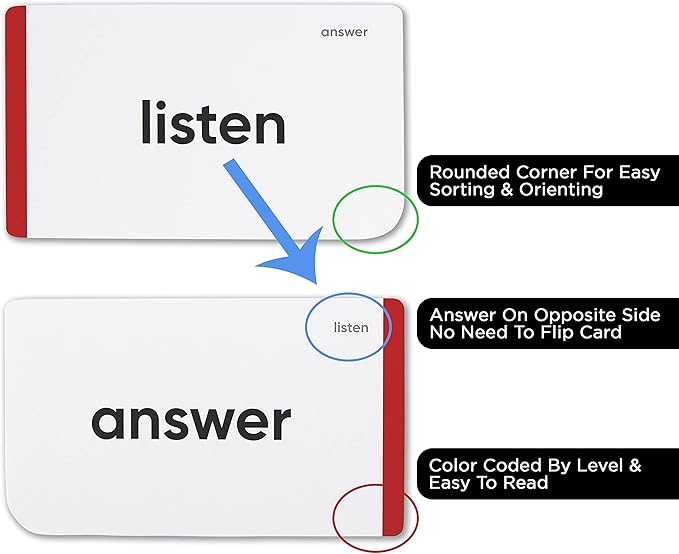 Think Tank Scholar 652 Sight Words/Phonics Flash Cards, Learn to Read: CVC Blends, Short/Long Vowel Sounds, Dolch & Fry High Frequency Site Words + Games: Preschool PreK Kindergarten 1st 2nd 3rd Grade