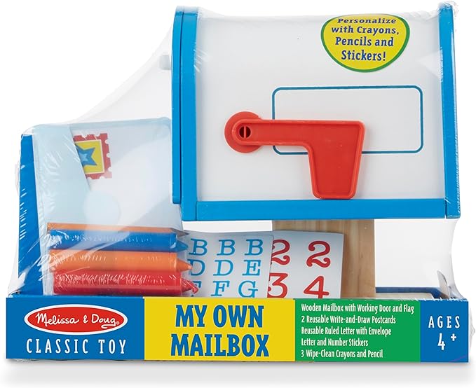 Melissa & Doug My Own Wooden Mailbox Activity Set and Educational Toy