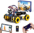 ACEBOTT Robot Kit, Robotics for Kids Ages 8-12 12-16, STEM Toys for Boys with Remote & App Control, Arduino & Scratch Compatible, Science Kits for Kids Age 8-12 12-16, Gift for Boys & Girls(Yellow)
