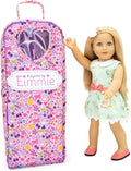 Playtime by Eimmie 18 Inch Doll with Blonde Hair, Blue Eyes, Outfit, Shoes, Pajamas, 18” Clothes Accessories & Travel Suitcase - Girls, Toddler & Childs Play Dollie - Eimmie