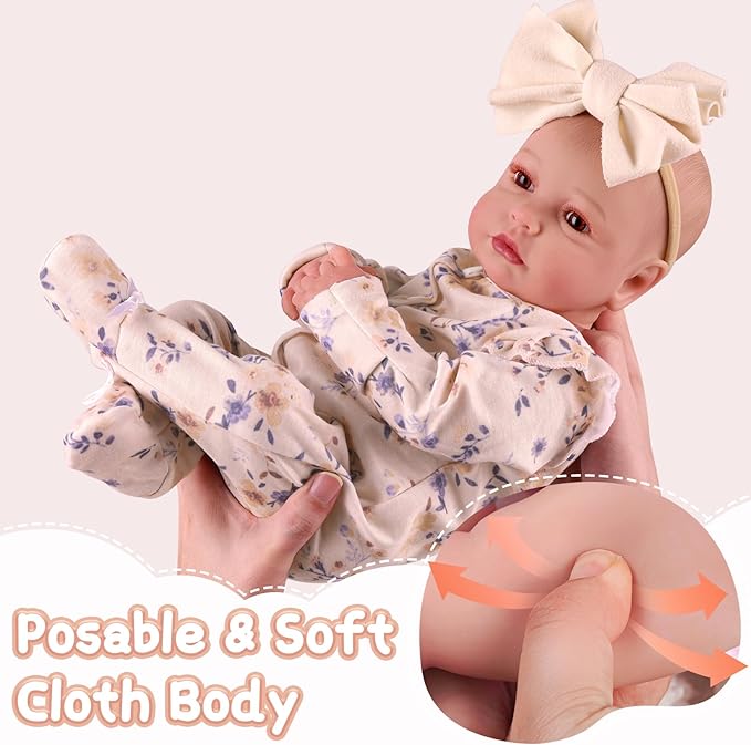 BABESIDE Reborn Baby Dolls - 20-inch Cute Soft Vinyl Realistic Baby Doll Real Life Baby Dolls with Complete Accessories Perfect for Cuddling, Playtime, and Gift Giving