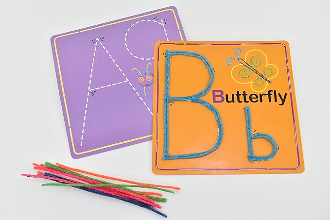 Wikki Stix Early Learning Trio, Alphabet, Numbers and Shapes for Easy, Fun Preschool Learning, Made in The USA
