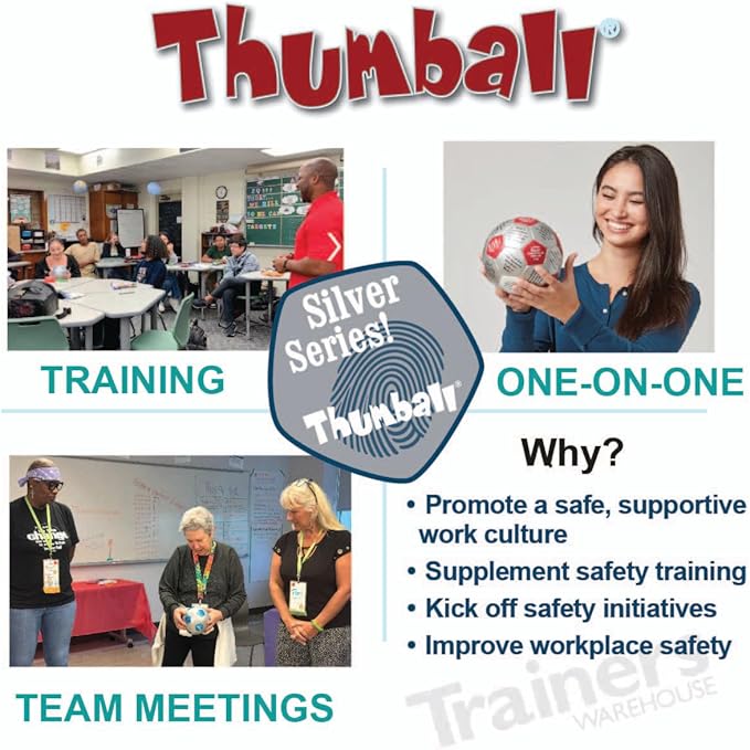 Trainers Warehouse 6" Thumball Collection, 32 Prompts for Conversation, Team Building, Relationship and Training