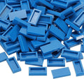 PATIKIL 370 Pcs Flat Blocks Bulk, 1x2 Square Blue Classic Tiles Smooth Surface Mini Building Blocks Accessories Compatible Bricks Kits for Building Floor Walls Mosaic Pixel Arts