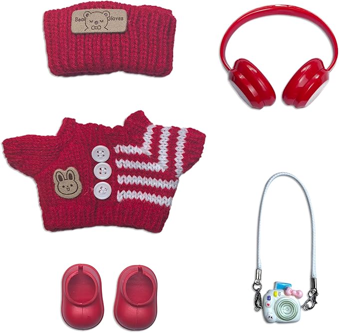 17cm Doll Clothes Set Fashion Doll Clohtes with Accessories of Doll Clothing Suitable for Various Outfits of Dolls (Style P)