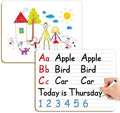 Aizweb Dry Erase Board Small Whiteboard with Lines, 9" x 12" Handwriting Writing Practice for Kid Student Classroom Must Haves Homeschool Teacher Supplies Essential Learning Activities