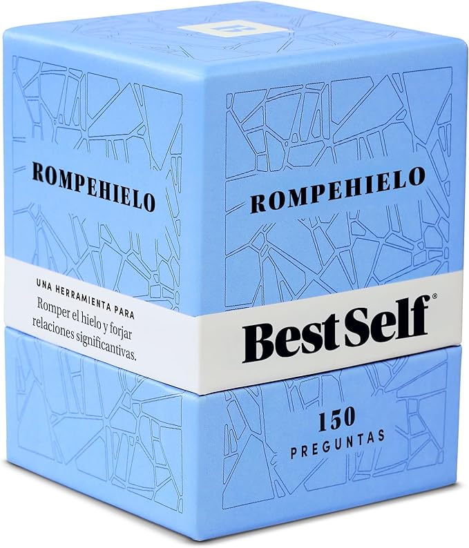 BestSelf Rompehielo (Icebreaker Spanish) – 150 Prompt Conversation Cards - Ice Breaker Game for Creating Real Conversations, Building Connections - Perfect Playing Cards for Friends, Family, Dates
