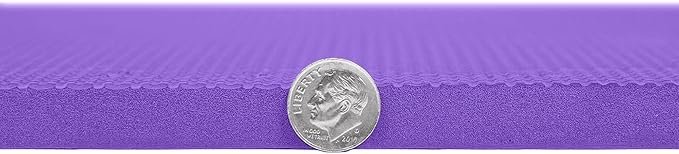 FlooringInc's 1/2" Soft Non-Toxic Baby Play Mat, Toddler Playmat, Colorful Puzzle PlayMat, Floor Mats for Kids & Babies, EVA Foam Interlocking Tiles for Nursery & Playroom | Purple, 35 Tiles, 140 SqFt