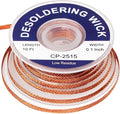 solder wick braid 10ft Length Desoldering Wick Braid Remover Tool Solder Sucker 1 piece No-Clean soldering Wick Wire Roll and Disassemble Electrical Components