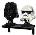 Wooden Display Shelves for Building Bricks – 2‑Pack Floating Wall-Mounted For Lego Minifigure Helmet 75328 75277 75327 75304 75429 75415 75349 76285 75276 75274 76165 75343 75408 76251 75351