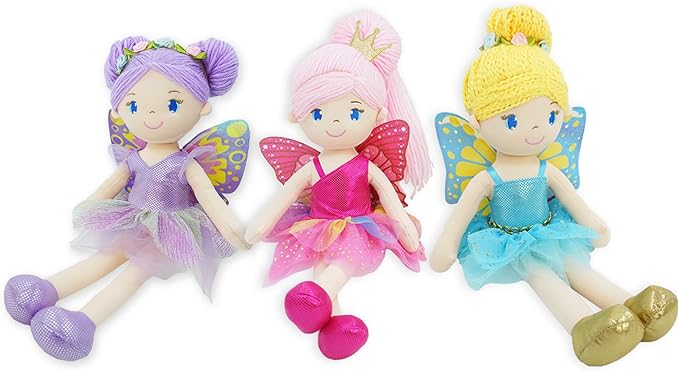 June Garden 16" Enchanted Garden 3 Fairy Dolls Package- Best Value