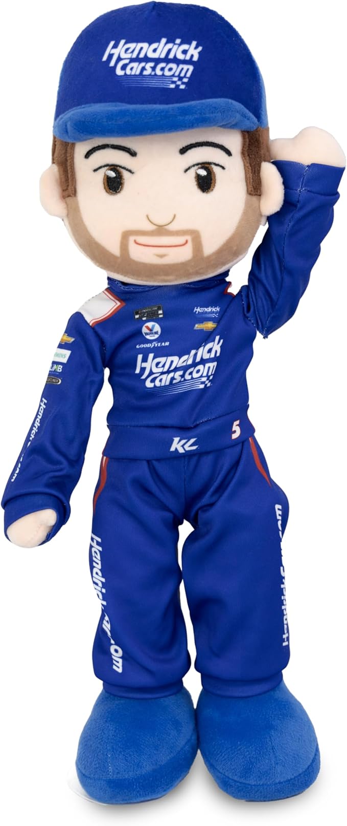 Playtime by Eimmie NASCAR-Themed Soft Baby Doll, 14-Inch Plush Racing Rag Doll for Kids, Hendrick Motorsports Kyle Larson Plush Figure, Fabric Stuffed Toy for All Ages