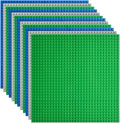 Lekebaby Classic Baseplates Building Base Plates for Building Bricks 100% Compatible with Major Brands-Baseplates 10" x 10", Pack of 12