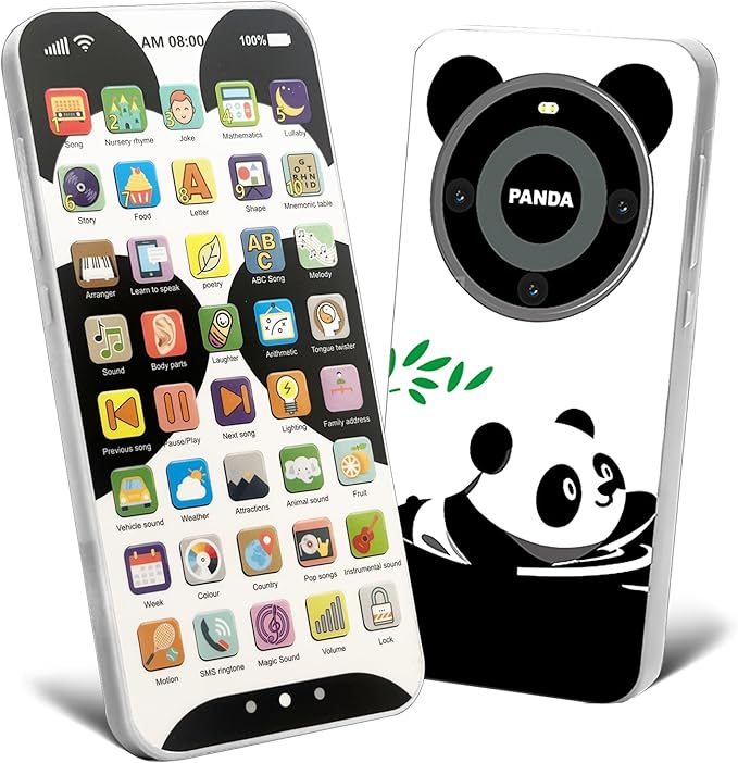 Kids Phone with 10,000+ Educational Content, Rechargeable Toddler Learning Phone with Music & Sounds, Pretend Play Cell Phone for Boys & Girls Ages, Best Gift for Toddler Toys