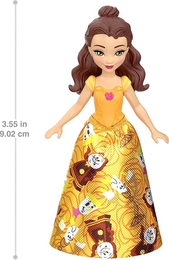 Mattel Disney Princess & Friends Set with 5 Posable Small Dolls in Removable Skirts or Pants & 5 Friend Figures, Inspired by The Disney Movies