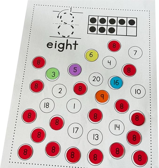 2000 Pieces 3/4 inch Transparent 6 Color Clear Bingo Counting Chips Plastic Markers for Large Group Games, Bingo Game,Game Night & Educational Activities