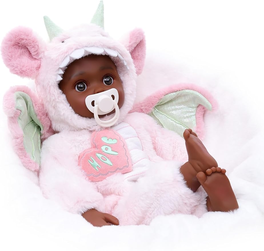 Baby Dolls, 18inch Large Realistic Cute Soft Body Real Life Baby Doll with Accessories for 3+ Year Old Girls Gifts, Pretend Play, Collection, Hope Slogan Design