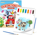 Paint with Water Coloring Books for Toddlers,Mess Free Watercolor Painting Papers for Kids Water Color Paint Kit Art Craft Birthday Gift for Ages 1-3, 4-8(Farm)