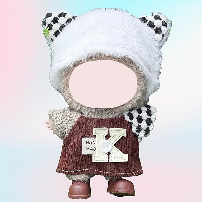 4 Pack—17cm Doll Clothes,Premium Doll Outfit with Accessories,Doll Princess Skirt,Cute Clothes Outfit for 17cm Dolls,End Dolls Fashion Clothing Set(No Dolls and Shoes) (Set S)