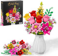 Utbttor Flowers Bouquet Building Set - Roses Flowers Set for Adults, 765 PCS Botanical Collection Building Block Toy, Home Decor Ornaments,Gifts for Anniversaries/Birthday, for Women and Kids 6+
