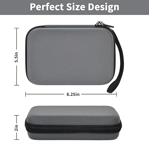 casmilee Case Compatible with Giiker Super Slide Brain Games, Brain Teaser Puzzles Organizer Storage Bag, Flow Slider Puzzle Game Holder (Grey)