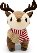 Plush Reindeer Stuffed Animal - Holiday Deer Characters with Antlers Toy for Girl, Boy, Baby, and Toddler - Little Plushie Toys - Ralphie, 8"