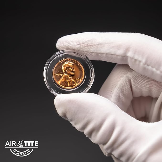Air-Tite Holder A19 25ct Coin Holder / Coin Capsules - Protect & Display 19mm Collectible Coins, Direct Fit for 19mm Coins, Clear and Durable Protection for Collectible Coins Preserve Your Penny