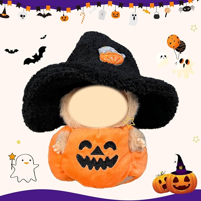 Doll Clothes 17cm/15cm Outfit Set Party Clothes High-End Fashion Outfits Suitable Accessories Christmas Cloak Halloween Premium Clothing 5.91-6.7 inch (No Doll) (01, CUTE02)