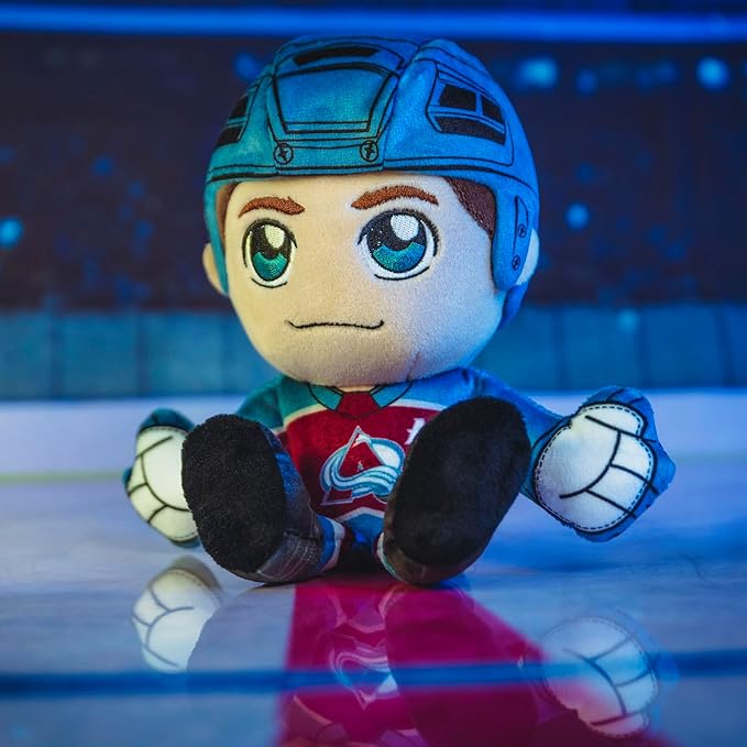 Bleacher Creatures Colorado Avalanche Cale Makar 8" NHL Kuricha Sitting Plush - Soft Chibi Inspired NHL Superstar