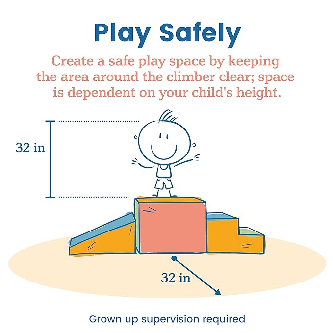 ECR4Kids SoftZone Junior Little Me Climb Crawl and Slide, Beginner Playset, Earthtone, 3-Piece