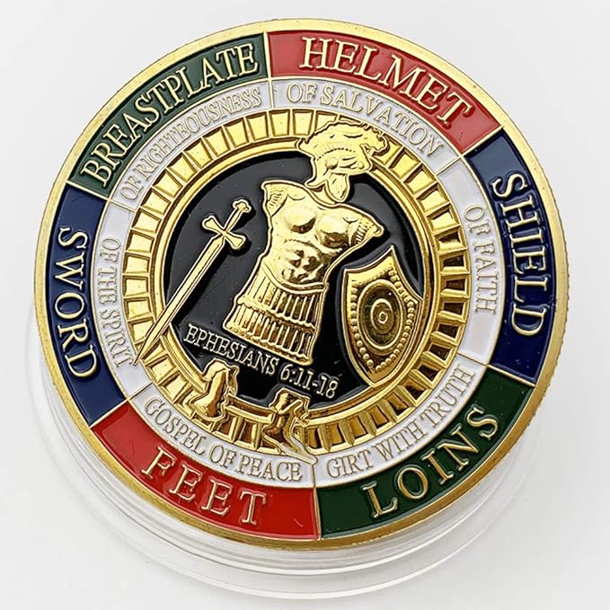 Armor of God Challenge Coin Collector's Medallion (Pack of 6)