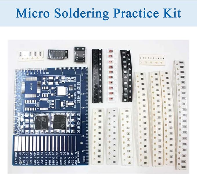 4PCS ISolderStore Electronic DIY Kits SMD Kit Soldering Practice Kit DIY Soldering Project for Teens Kids Adults Thanksgiving Xmas Gift