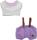 17cm Doll Clothes Set Premium Fashion Romper with Accessories Outfit Set for 17cm Dolls(NO Doll)(Colorful Shirt + Romper)