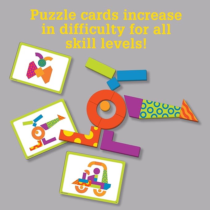MindWare Imagination Patterns- Creative, Magnetic Play with Patterned Shapes!