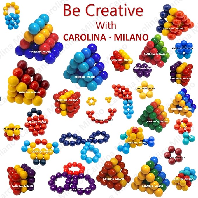 Science Kit Toys Magnets Building Blocks, Large Colorful Hematite Magnetic Stones, Home Office Kids Adults Intelligence Development Party Gift 27-1