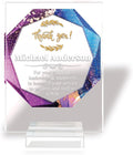 Custom Engraved Acrylic Employee Recognition Award – Personalized Appreciation Trophy for Corporate Excellence – Desk Display Plaque with Free Customization (Style #6)
