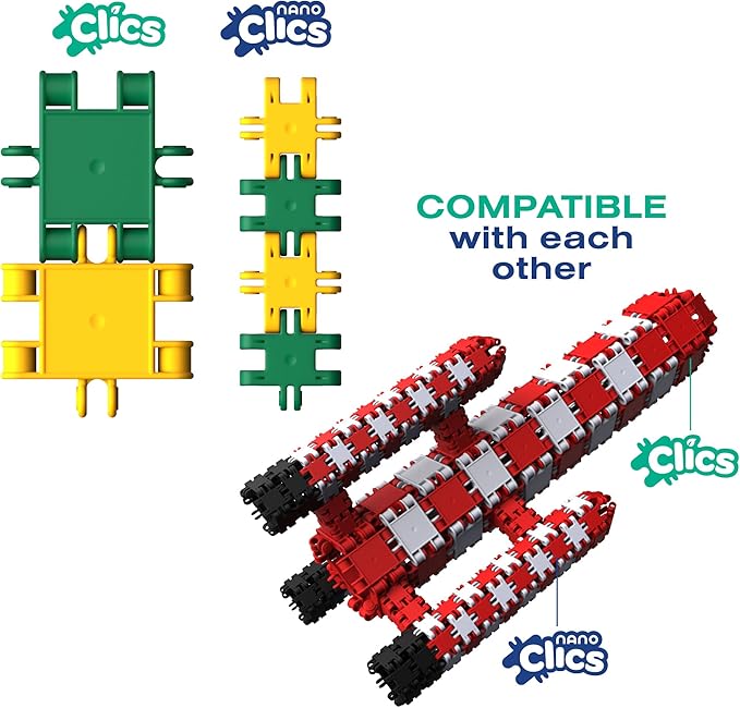 Nano Clics Creative Builders 125, Construction Toys for Children Ages 8 and up, Creative Educational Toys in a 125 Piece Set, Building Blocks for Girls and Boys, Durable Toys