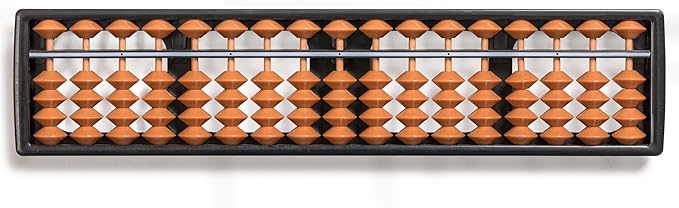 Yellow Mountain Imports Digit Standard Abacus 10.5 Inches - Professional 17 Column Soroban Calculator (Functional and Educational Learning Tool)